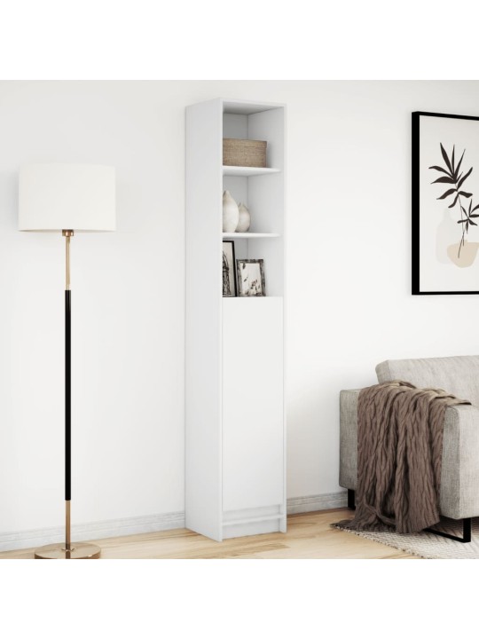 Kumode ar led, balta, 36x32,5x200 cm, inženierijas koks