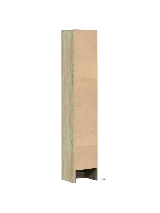 Kumode ar led, ozolkoka, 36x32,5x200 cm, inženierijas koks