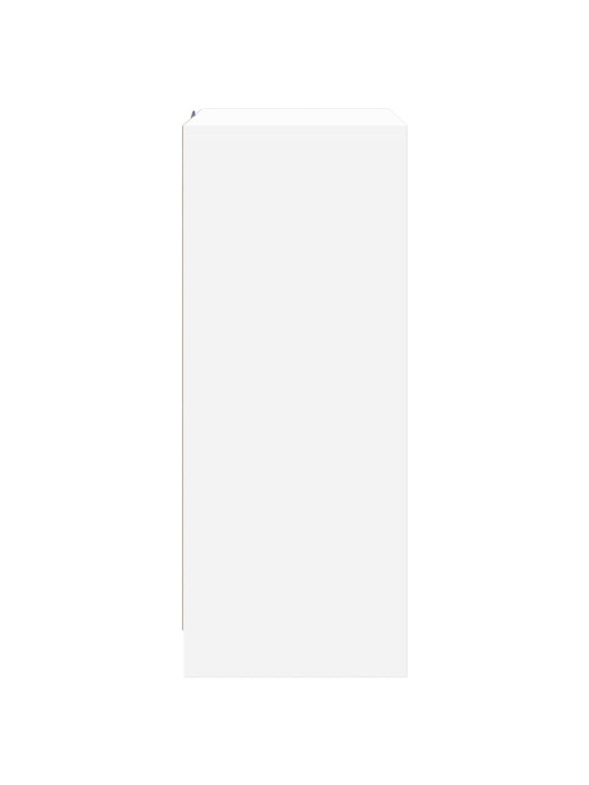 Kumode ar led, balta, 77x34x85 cm, inženierijas koks