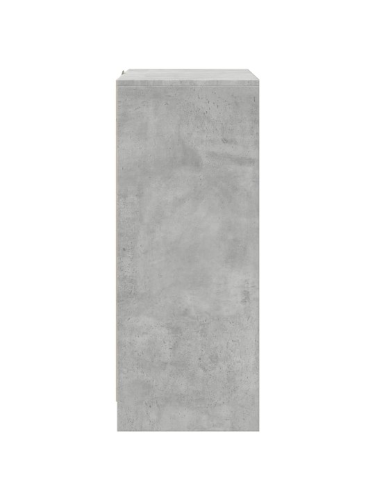 Kumode ar led, betona pelēka, 77x34x85 cm, inženierijas koks