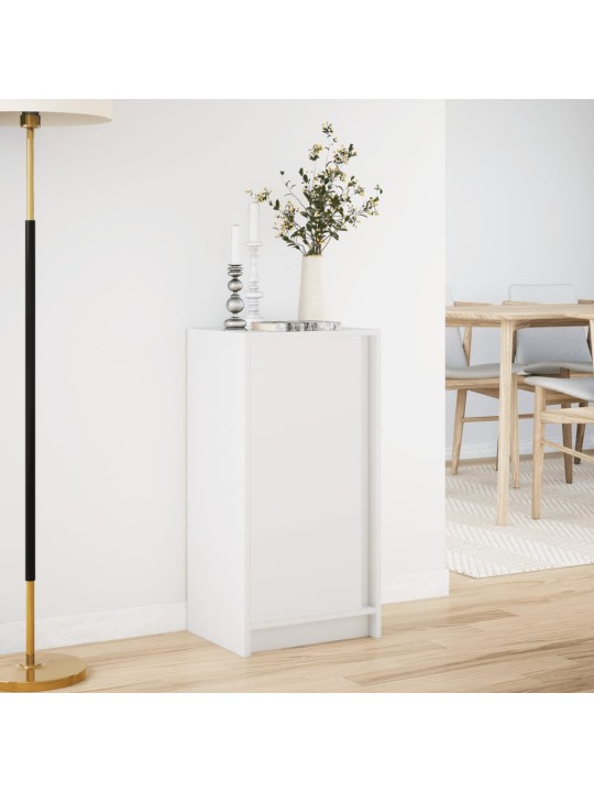 Kumode ar led, balta, 42,5x34x85 cm, inženierijas koks