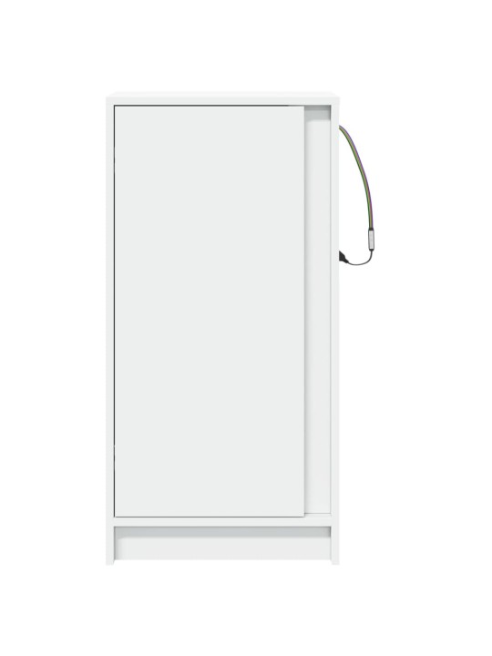 Kumode ar led, balta, 42,5x34x85 cm, inženierijas koks