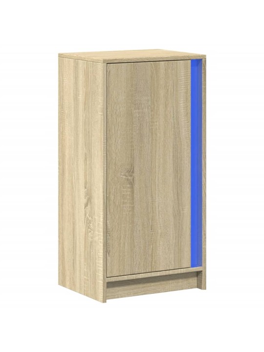 Kumode ar led, ozolkoka krāsa, 42,5x34x85 cm, inženierijas koks