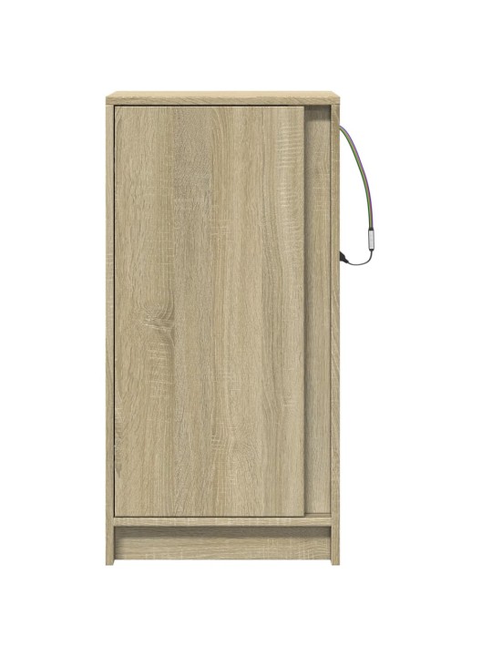 Kumode ar led, ozolkoka krāsa, 42,5x34x85 cm, inženierijas koks