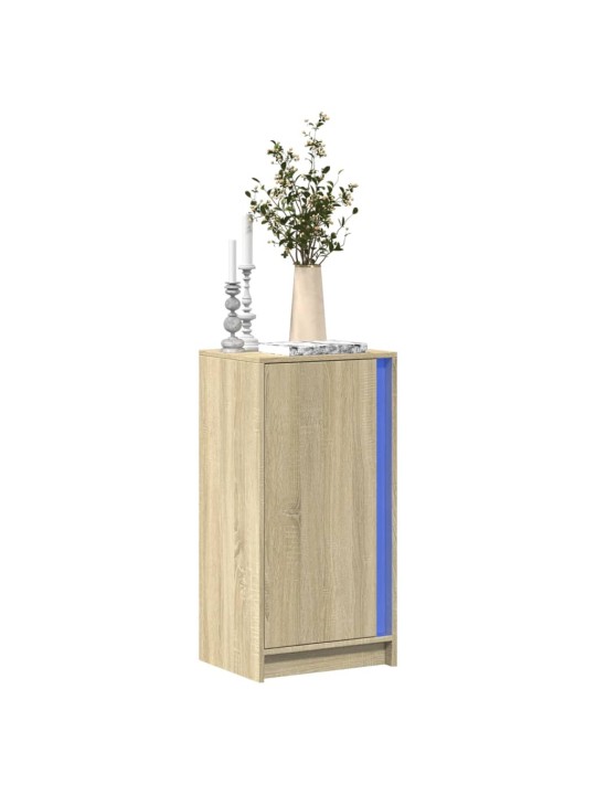 Kumode ar led, ozolkoka krāsa, 42,5x34x85 cm, inženierijas koks