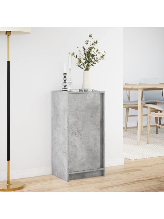 Kumode ar led, betona pelēka, 42,5x34x85 cm, inženierijas koks