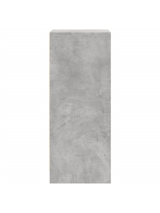 Kumode ar led, betona pelēka, 42,5x34x85 cm, inženierijas koks