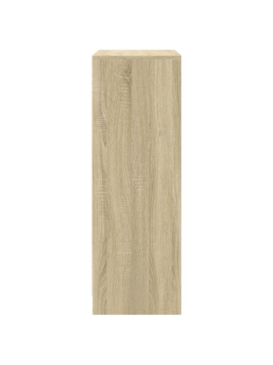 Kumode ar led, ozolkoka krāsa, 77x34x100 cm, inženierijas koks