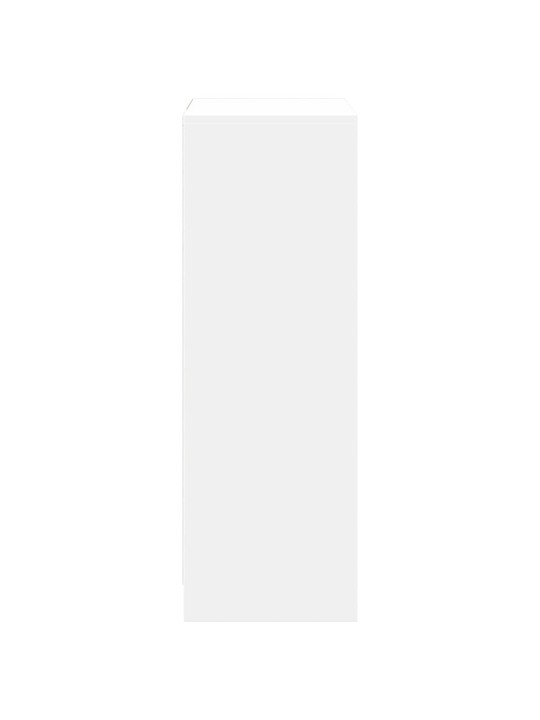 Kumode ar led, balta, 72x34x100 cm, inženierijas koks