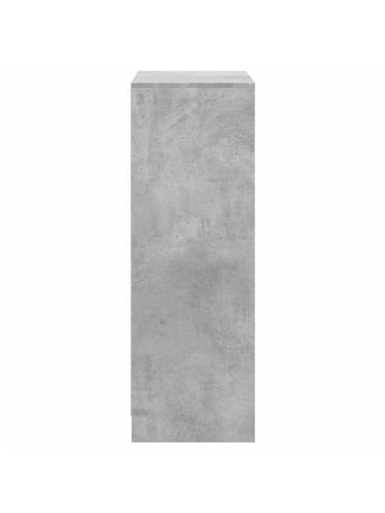 Kumode ar led, betona pelēka, 72x34x100 cm, inženierijas koks