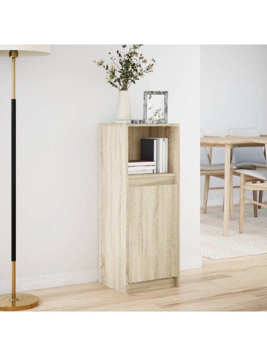 Kumode ar led, ozolkoka krāsa, 38x34x100 cm, inženierijas koks