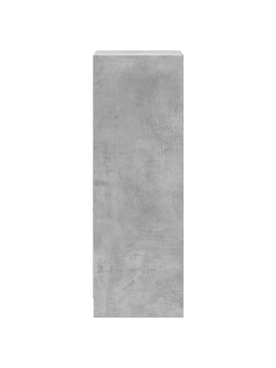 Kumode ar led, betona pelēka, 38x34x100 cm, inženierijas koks