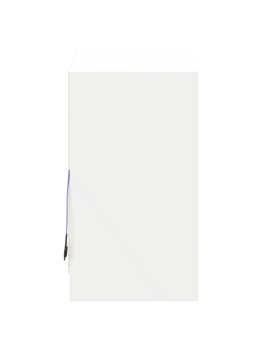Kumode ar led, balta, 72x34x61 cm, inženierijas koks
