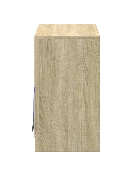 Kumode ar led, ozolkoka krāsa, 72x34x61 cm, inženierijas koks
