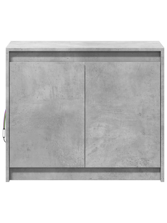 Kumode ar led, betona pelēks, 72x34x61 cm, inženierijas koks