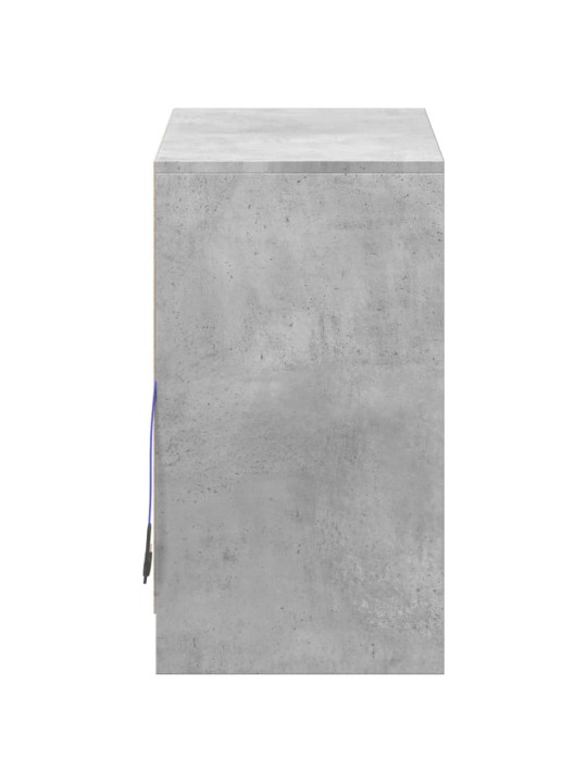 Kumode ar led, betona pelēks, 72x34x61 cm, inženierijas koks