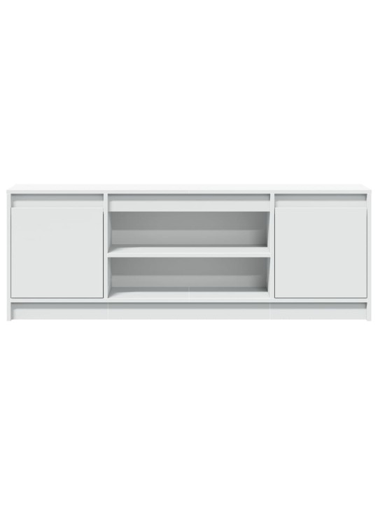 Tv skapītis ar led, balts, 139,5x34x50 cm, inženierijas koks