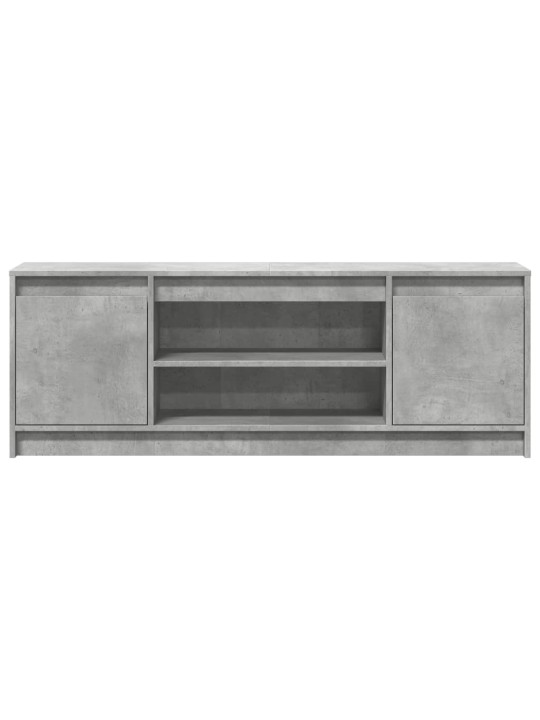 Tv skapītis ar led, pelēks, 139,5x34x50 cm, inženierijas koks