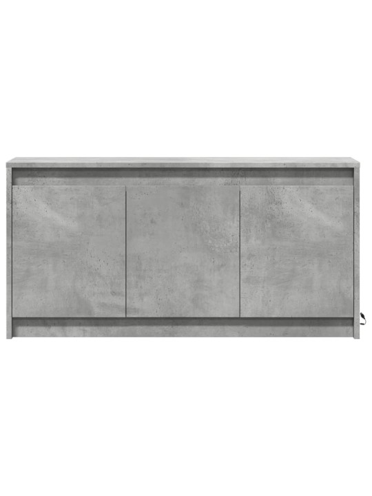 Tv skapītis ar led, pelēks, 100x34x50 cm, inženierijas koks