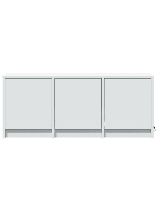 Tv skapītis ar led, balts, 97x34x40 cm, inženierijas koks