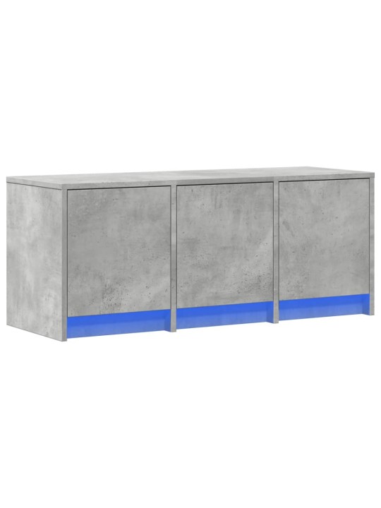 Tv skapītis ar led, pelēks, 97x34x40 cm, inženierijas koks