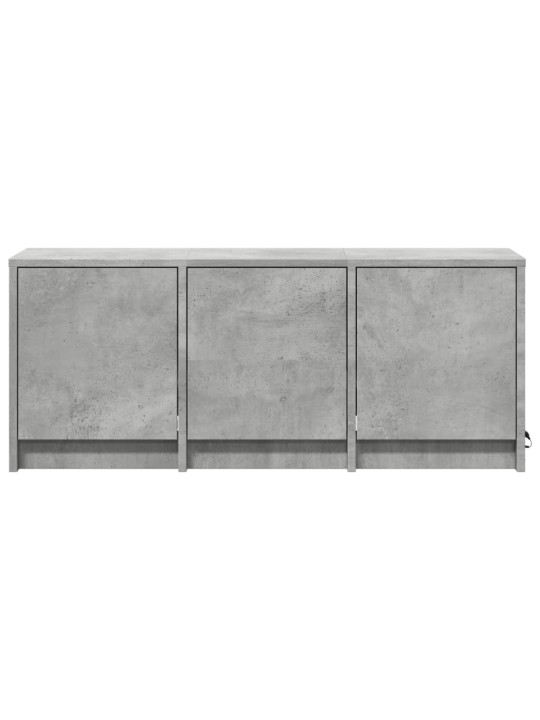 Tv skapītis ar led, pelēks, 97x34x40 cm, inženierijas koks