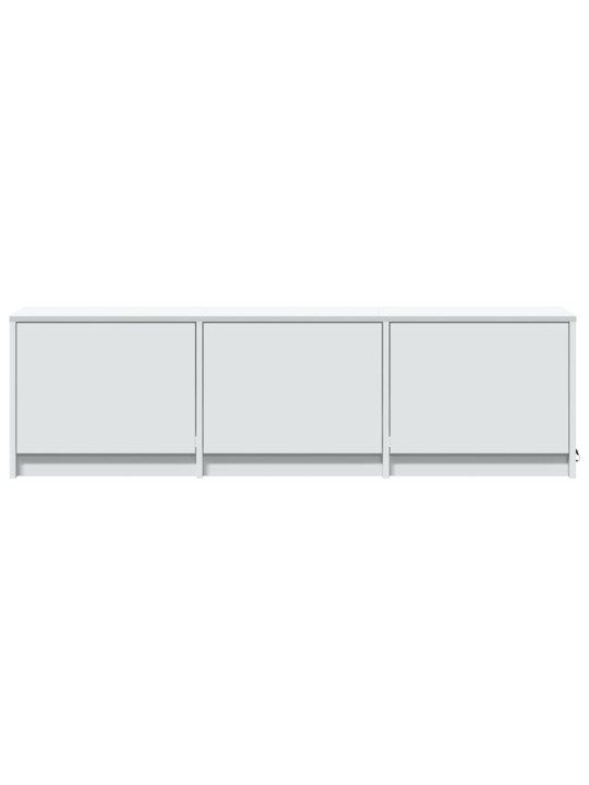 Tv skapītis ar led, balts, 140x34x40 cm, inženierijas koks