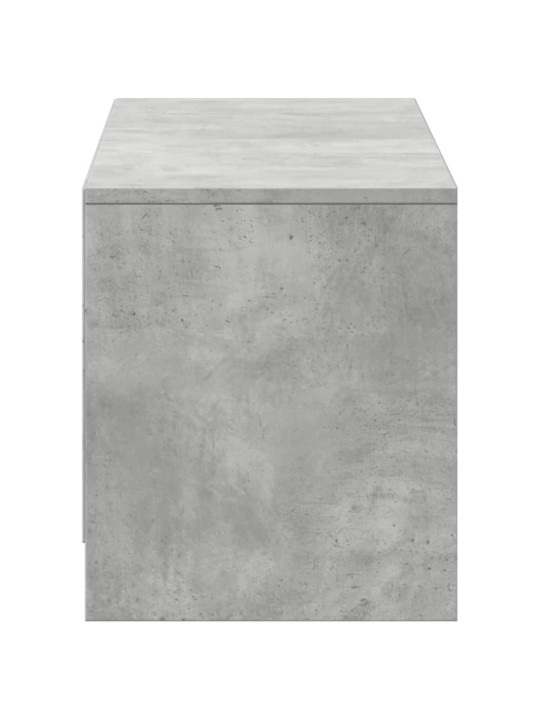 Tv skapītis ar led, pelēks, 140x34x40 cm, inženierijas koks