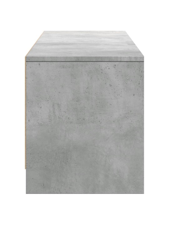 Tv skapītis ar led, pelēks, 165x34x40 cm, inženierijas koks