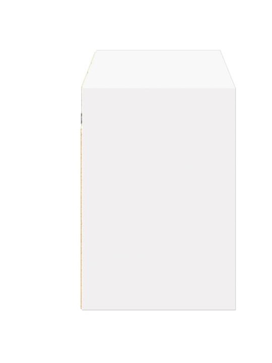 Tv sienas skapītis ar led lampiņām, balts, 130x31x45 cm