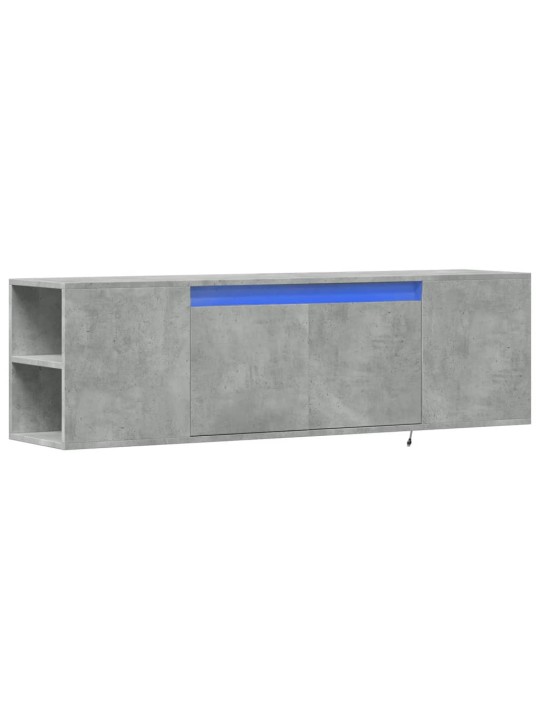Tv sienas skapītis ar led lampiņām, 135x31x39,5 cm