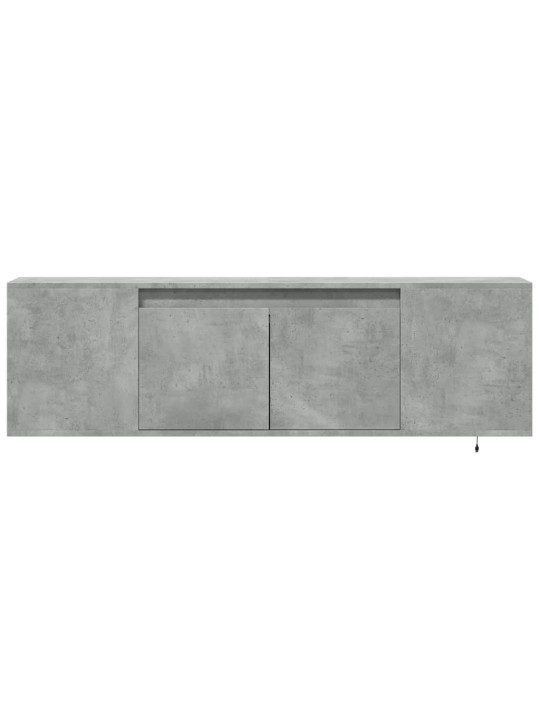 Tv sienas skapītis ar led lampiņām, 135x31x39,5 cm