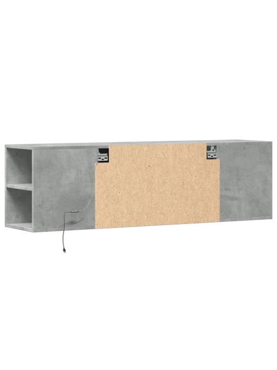 Tv sienas skapītis ar led lampiņām, 135x31x39,5 cm