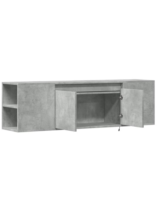 Tv sienas skapītis ar led lampiņām, 135x31x39,5 cm