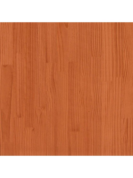 Gultas rāmis ar galvgali, vaska brūnas, 150x200 cm, priede