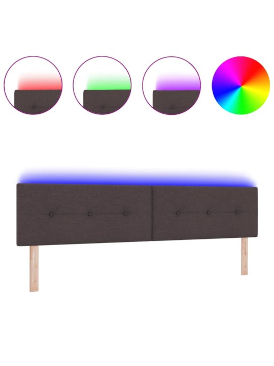 Led gultas galvgalis ar galvas klāju tumši brūna 200 cm audums