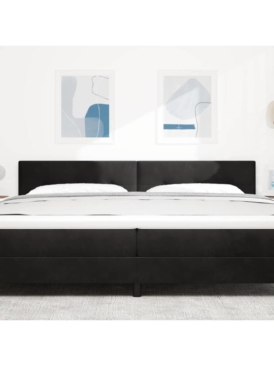 Galvgalis ar led sloksnes lukturiem melna 100 cm samts