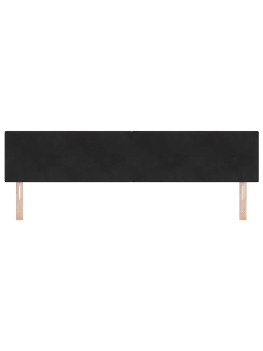 Galvgalis ar led sloksnes lukturiem melna 100 cm samts