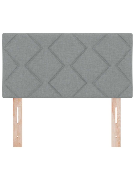 Galvgalis ar led sloksnes lukturiem gaiši pelēks 80 cm audums
