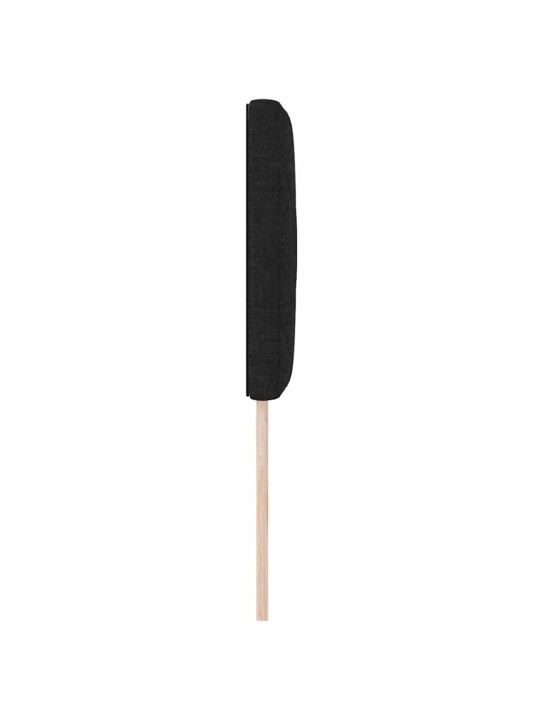 Galvgalis ar led sloksnes lukturiem melna 80 cm audums