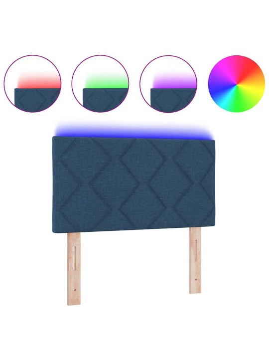 Galvgalis ar led sloksnes lukturiem zila 180 cm audums