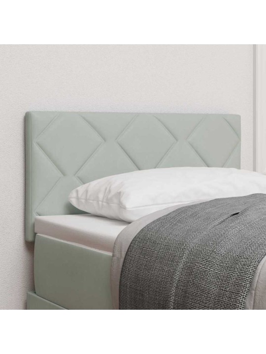 Led gultas galvgalis geometric manuāls gaiši pelēka 80 cm samts