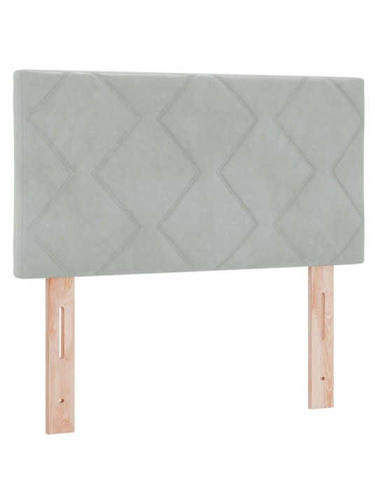 Led gultas galvgalis geometric manuāls gaiši pelēka 80 cm samts
