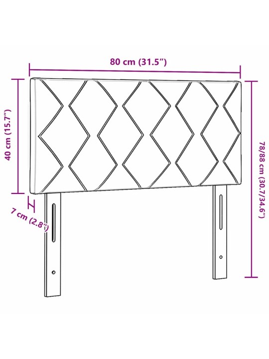 Led gultas galvgalis geometric manuāls gaiši pelēka 80 cm samts
