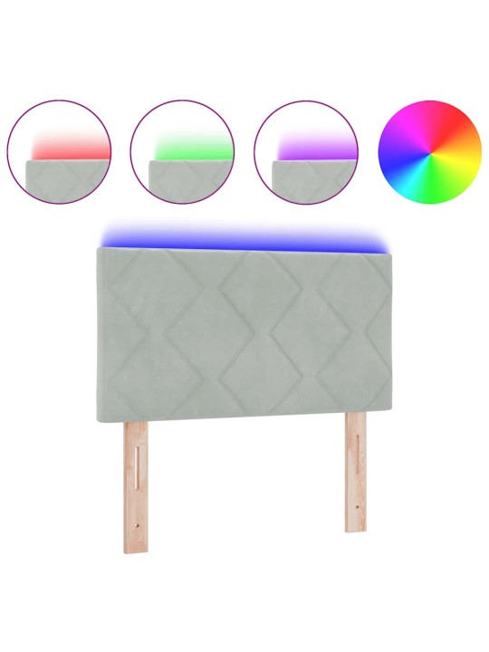 Led gultas galvgalis geometric manuāls gaiši pelēka 80 cm samts
