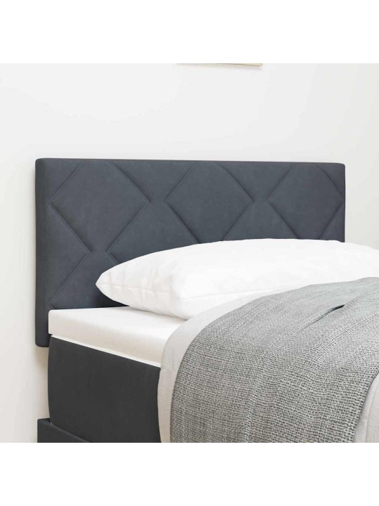 LED gultas galvgalis geometric manuāls tumši pelēka 80 cm samts