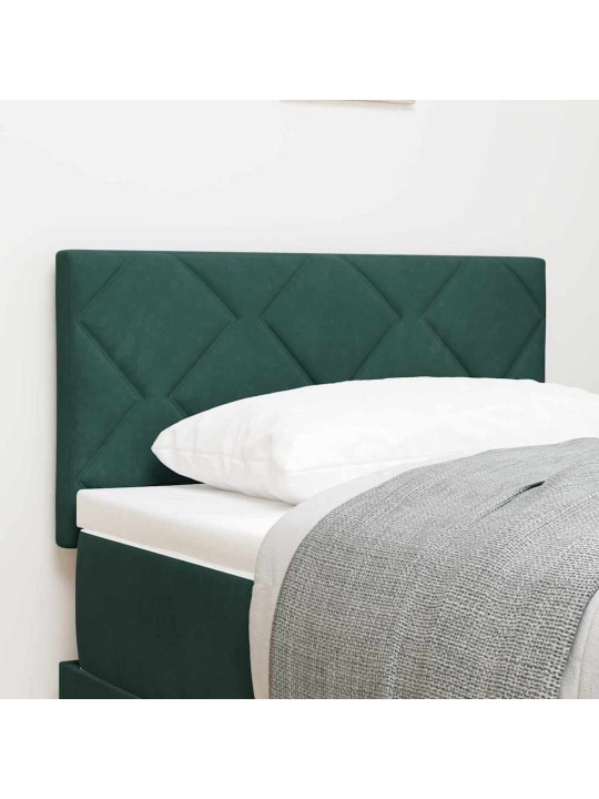 LED gultas galvgalis geometric manuāls tumši zaļa 80 cm samts