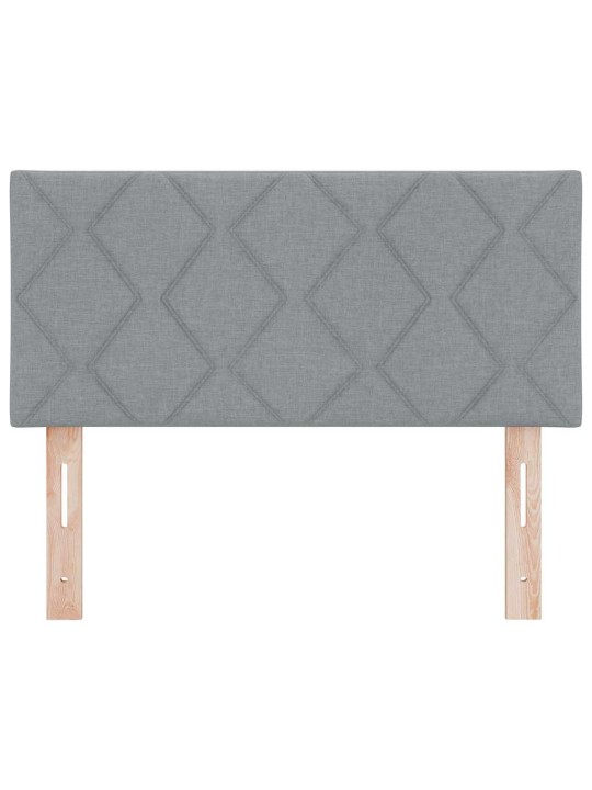 Galvgalis ar led sloksnes lukturiem gaiši pelēks 90 cm audums