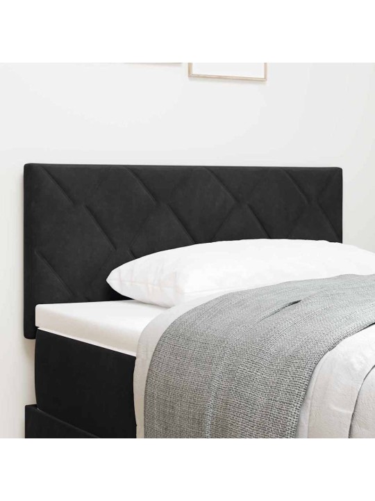 LED gultas galvgalis geometric manuāls melna 90 cm samts