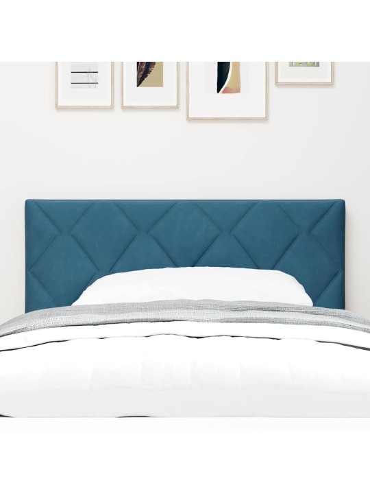 LED gultas galvgalis geometric manuāls tumši zila 90 cm samts